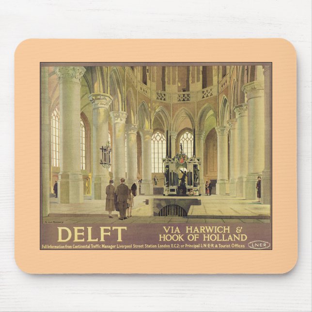 Delft LNER Poster Mouse Pad (Front)