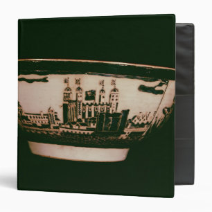 Delft plate with views of the Tower of London Binder