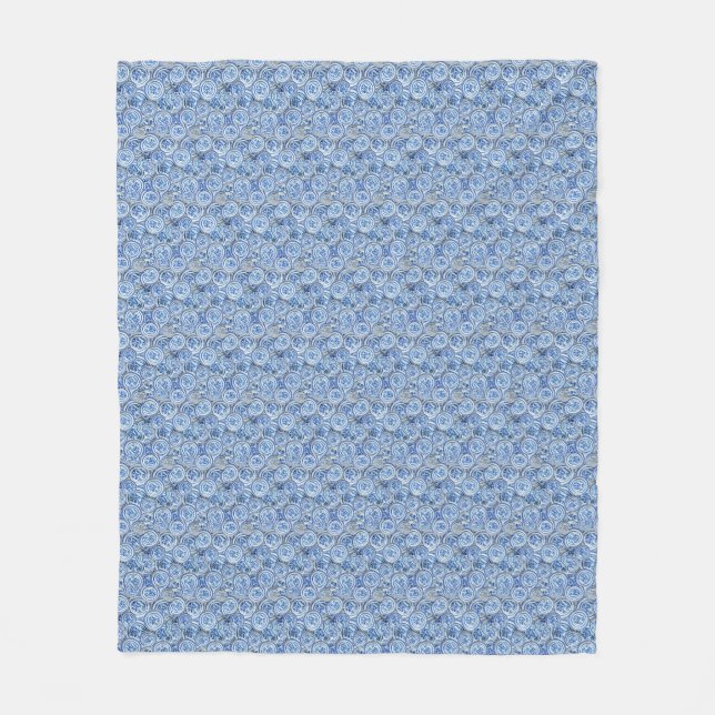 DELFT PLATES FLEECE BLANKET (Front)