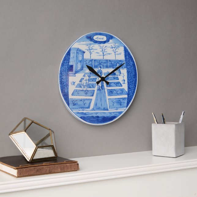 Delft Pottery 1 Large Clock (Office)