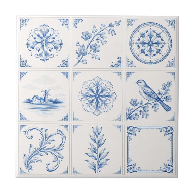 Delft Renaissance Blue & White – Classic & Modern Tile (Front)