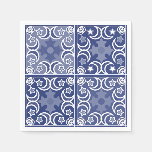 Delft tile ethnic national Dutch pattern   Napkin (Front)