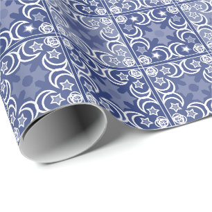 Delft tile ethnic national Dutch pattern   Wrapping Paper