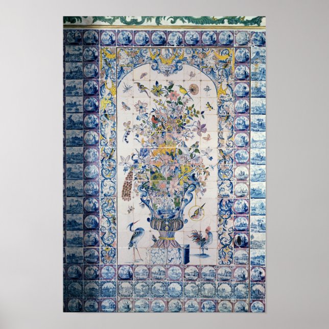 Delft tile panel from the bathroom poster (Front)