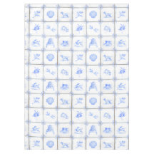 Delft Tile Tablecloth