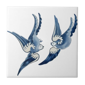 delft tiles reproductions lovebirds