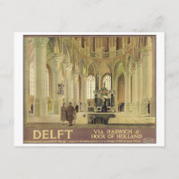 Delft Vintage Travel Poster