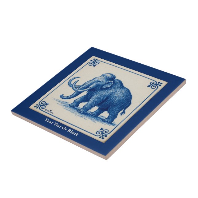 Delft Woolly Mammoth Tile (Side)