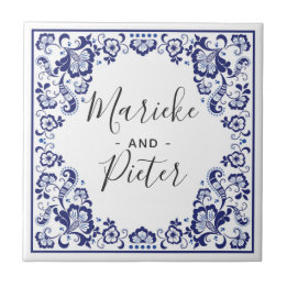 Delfts Blauw | Delft Blue Dutch Wedding Keepsake Tile