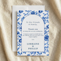 Delftware Blue Floral Elegant vintage wedding