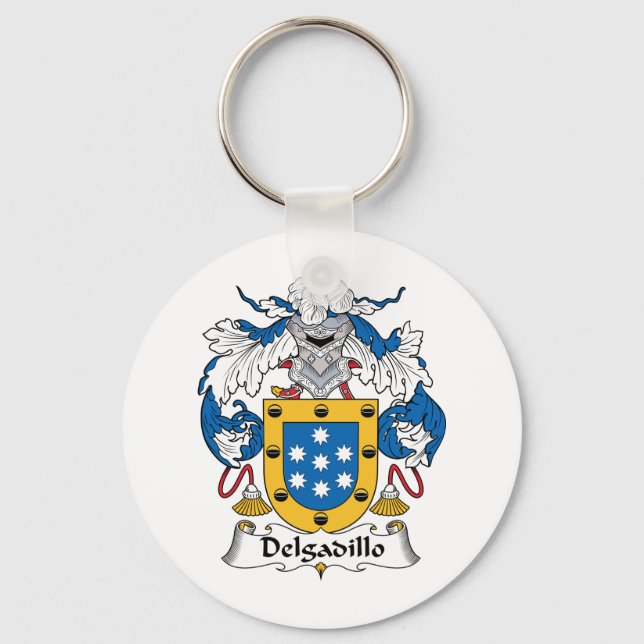 Delgadillo Family Crest Keychain (Front)
