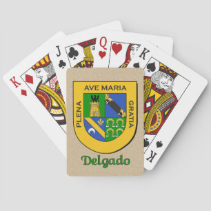Delgado Heraldic Shield Playing Cards