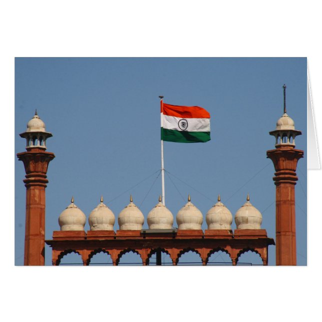 delhi fort flag (Front Horizontal)