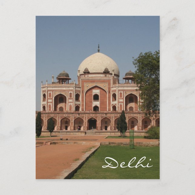 delhi humayun tomb postcard (Front)