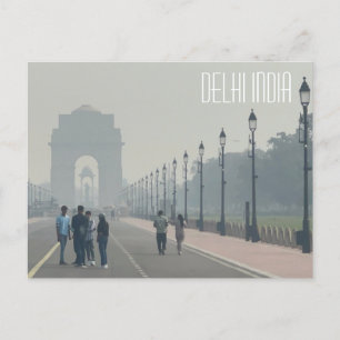 Delhi India, Postcard 
