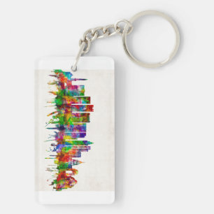 Delhi India Skyline Keychain