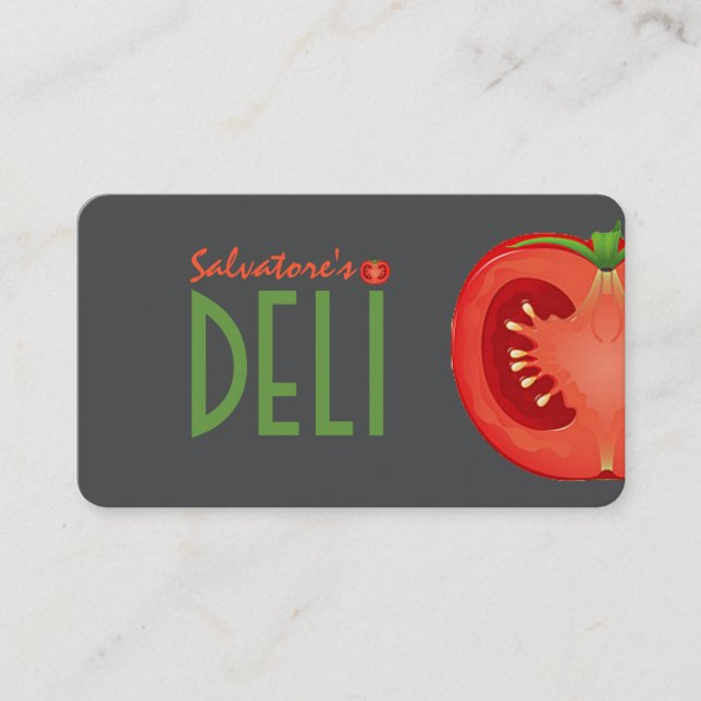 deli shop business card (Front)