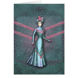 Delia : robe de marche de 1890s dans l'Aqua et le