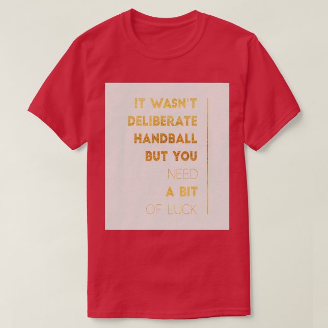 Deliberate Handball T-Shirt (Design Front)