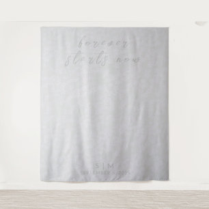 Délicat Argent Mariage Photo fond Tapisserie