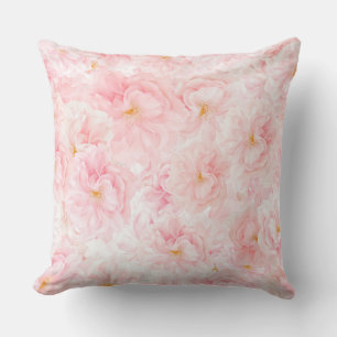 Delicat Cherry Blossom (Sakura) Pattern Design Throw Pillow