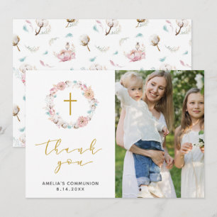 Délicat Merci floral et coton