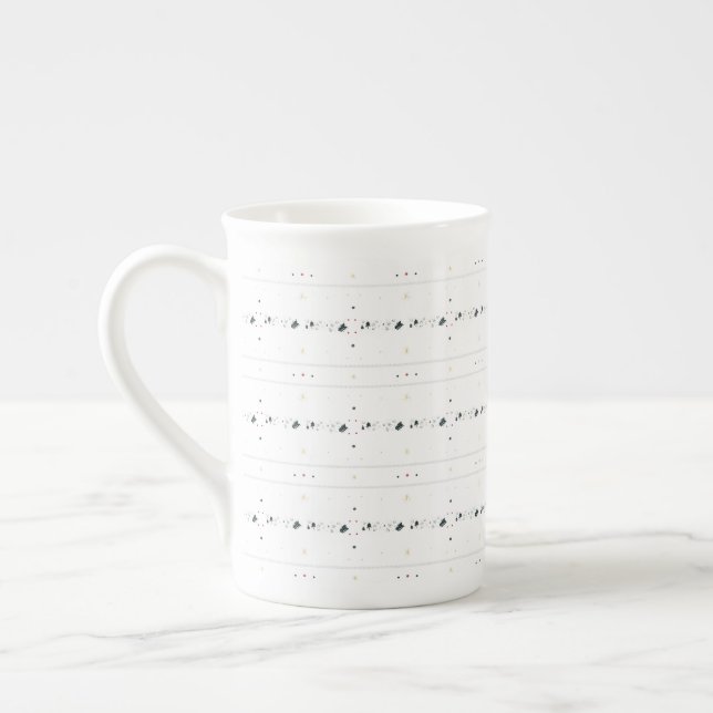 Délicat Motif d'hiver simple Mug de spécialité bla (Gauche)