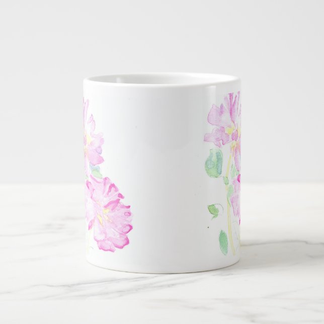 Délicat Roses Roses Rose Jumbo Mug (Devant)
