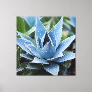 Delicate Agave Botanical Photorealistic Digital Canvas Print