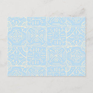 Delicate Amalfi style tile seamless pattern Holiday Postcard