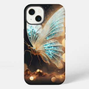 Delicate and transparent butterfly iPhone 13 case