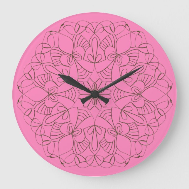 Delicate Arabesque Large Clock (Front)