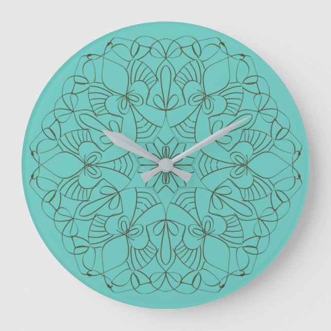 Delicate Arabesque Large Clock (Front)