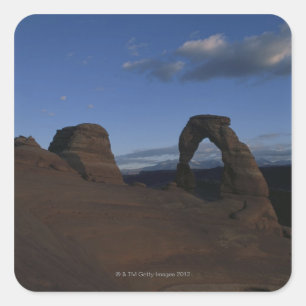 Delicate Arch, Arches National Park, Utah. Square Sticker