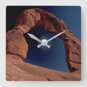 Delicate Arch Arches National Park Utah Square Wall Clock