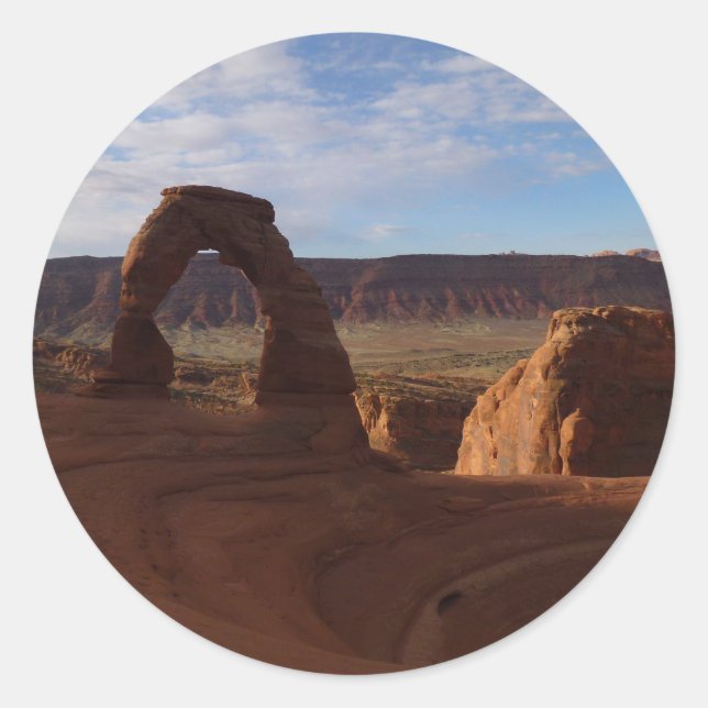 Delicate Arch II at Arches National Park Classic Round Sticker (Front)