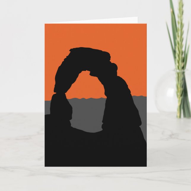 Delicate Arch in Arches National Park - Utah, USA Card (Front)