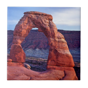 Delicate Arch in Arches National Park - Utah, USA Tile