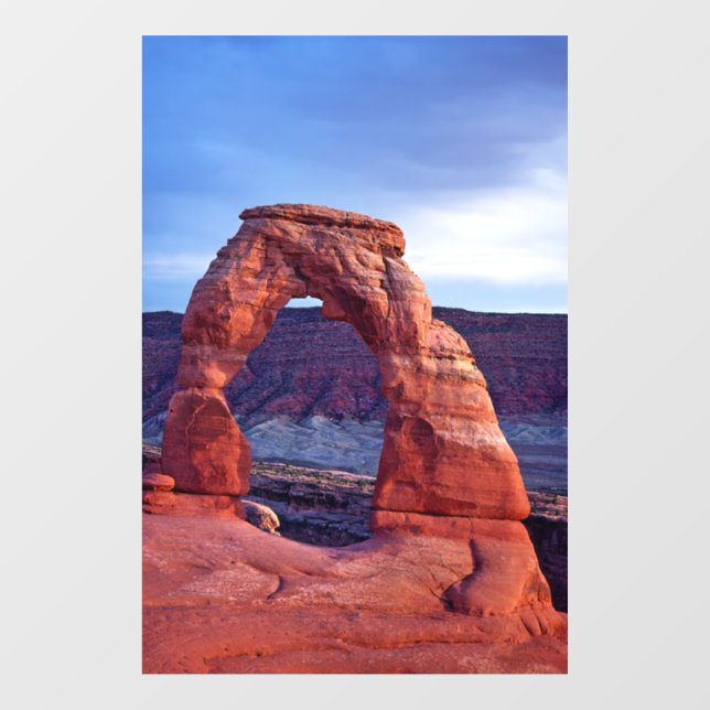 Delicate Arch in Arches National Park - Utah, USA Window Cling (Sheet)