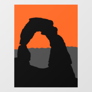 Delicate Arch in Arches National Park - Utah, USA Window Cling