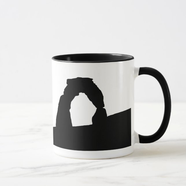 Delicate Arch Silhouette Mug (Right)