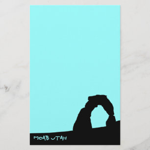 Delicate Arch Skyline Stationery