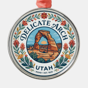 Delicate Arch Utah Metal Ornament