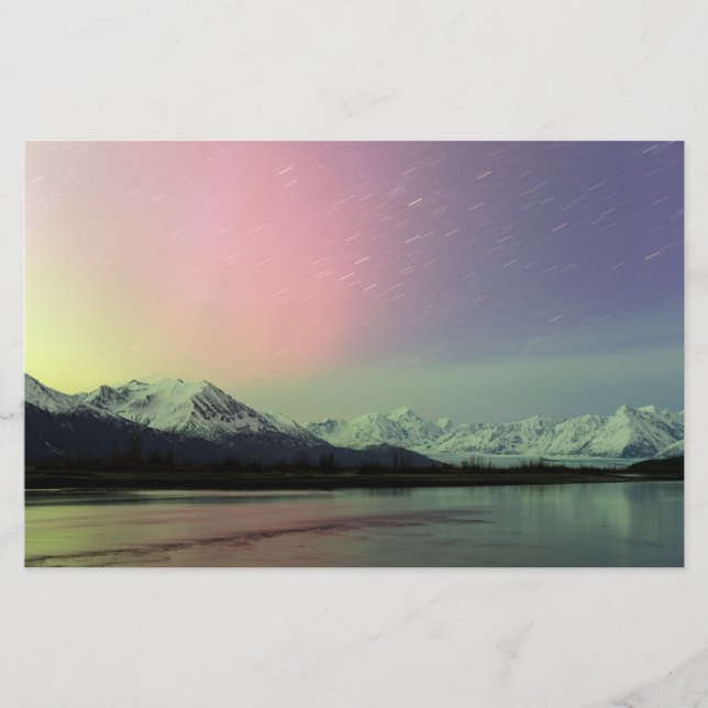 Delicate Aurora Stationery (Front)
