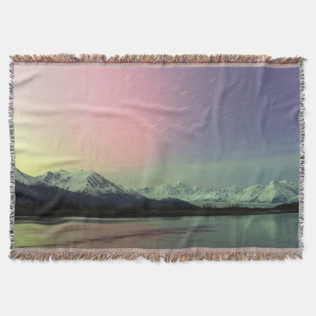 Delicate Aurora Throw Blanket (Front)