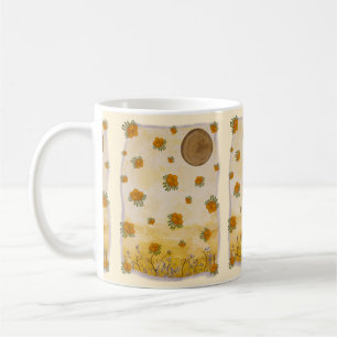 Delicate Author Orange Dreamy Sky Design Coffee Mug