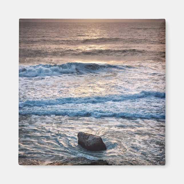 Delicate Beach Sunset Magnet (Front)