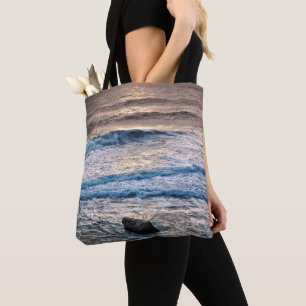 Delicate Beach Sunset Tote Bag