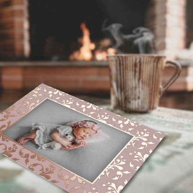 Delicate Birth Announcement Foil Card (Creator Uploaded)