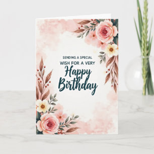 Delicate Birthday Card